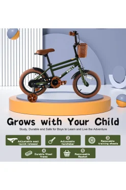 Bicicleta Infantil Con Ruedines, 16",
