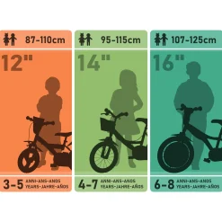 Bicicleta Niños Dino Bikes 16 Pulgadas 5-7 Años