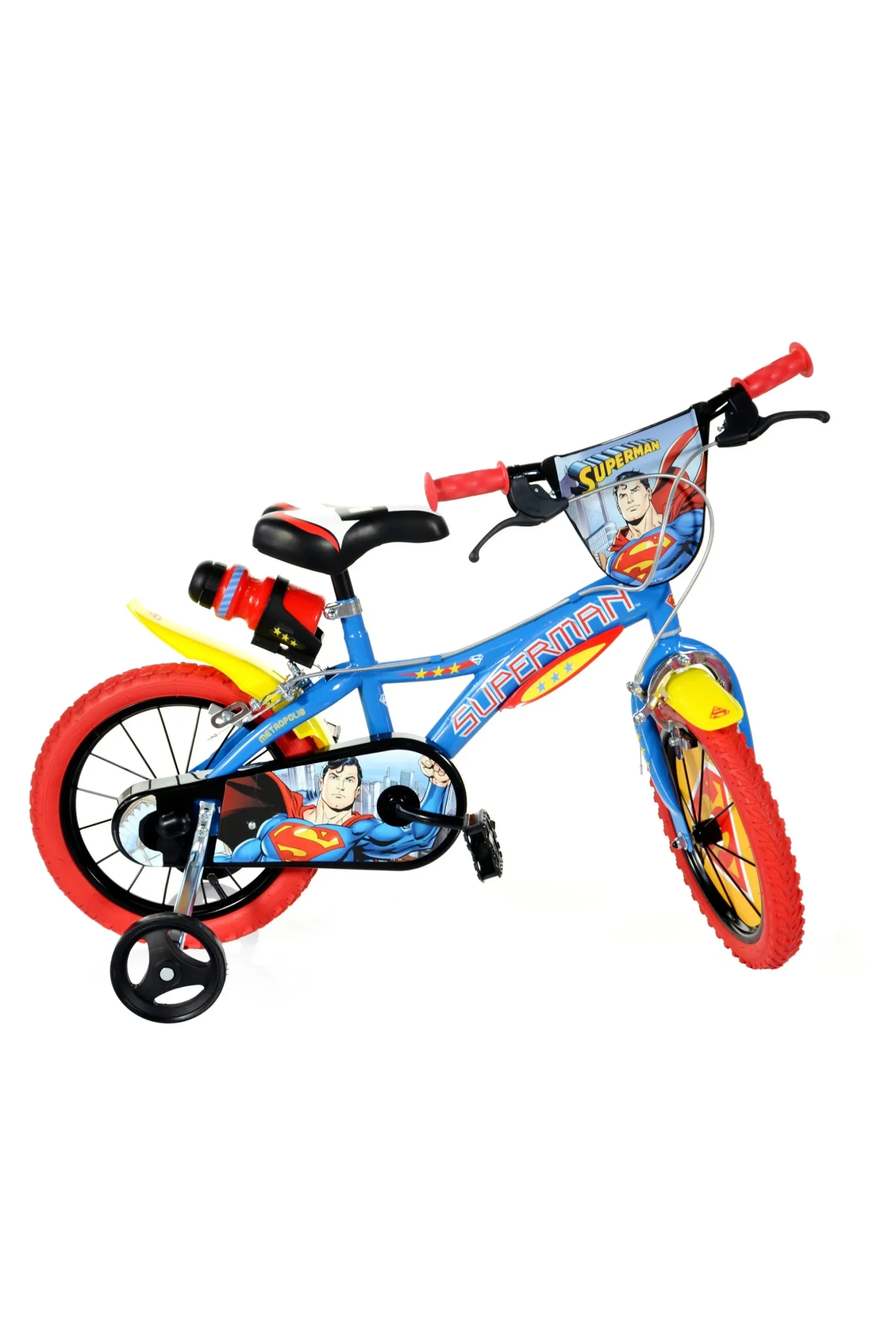Bicicleta Niños 14 Pulgadas Superman Azul 4-6 Años