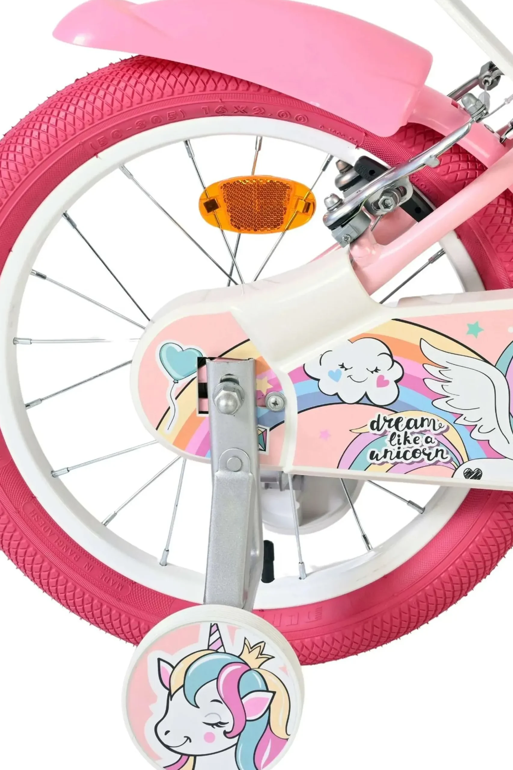 Bicicleta Niños 16 Pulgadas Volare Unicorn 5-7 Años