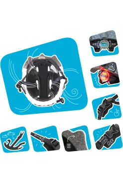 Casco De Bicicleta Crazy Safety Dragon Negro Homologado En 1078