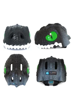 Casco De Bicicleta Crazy Safety Dragon Negro Homologado En 1078