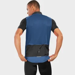 Chaleco Cortavientos Ciclismo Siroko V1 Marine