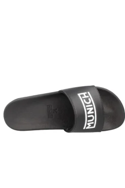 Chanclas Munich Flat Slider 3d Logo Black. 8540039
