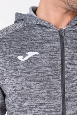 Chaqueta Con Capucha Joma Menfis Gris Melange