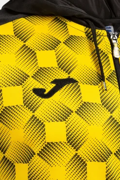 Chaqueta Con Capucha Joma Supernova III Negro Amarillo