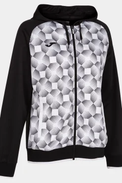 Chaqueta Con Capucha Joma Supernova III Negro Blanco