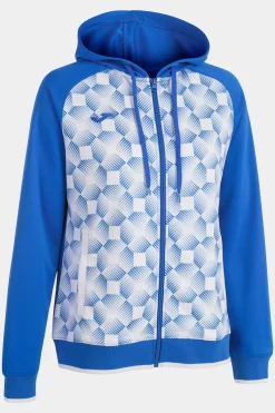 Chaqueta Con Capucha Joma Supernova III Royal Blanco