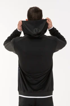 Chaqueta Con Capucha Joma Supernova Negro Blanco