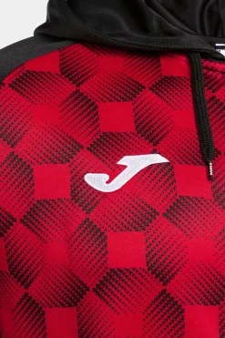 Chaqueta Con Capucha Joma Supernova III Negro Rojo