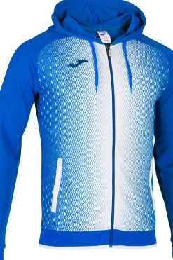 Chaqueta Con Capucha Joma Supernova Royal Blanco