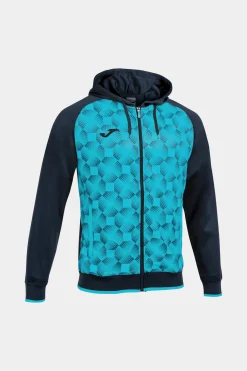 Chaqueta Con Capucha Joma Supernova III Marino Turquesa Flúor