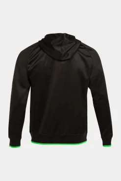 Chaqueta Con Capucha Joma Supernova III Negro Verde Flúor