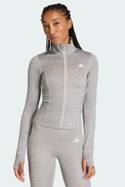 Chaqueta Workout Essentials Heather Con Cremallera adidas