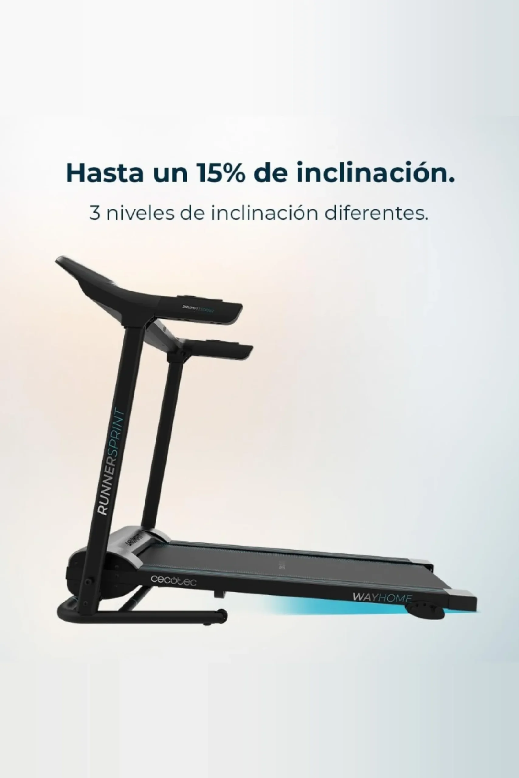 Cinta De Correr Plegable Cecotec Drumfit Wayhome 1200 Runner Sprint