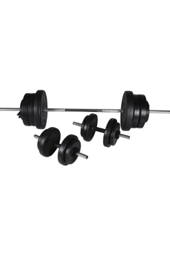 Conjunto De Mancuernas Y Barras Vidaxl 60,5kg