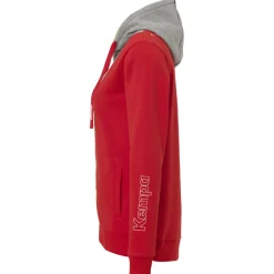 Core 2.0 Hood Jacket Women Rojo/gris Oscuro Mezcla Kempa