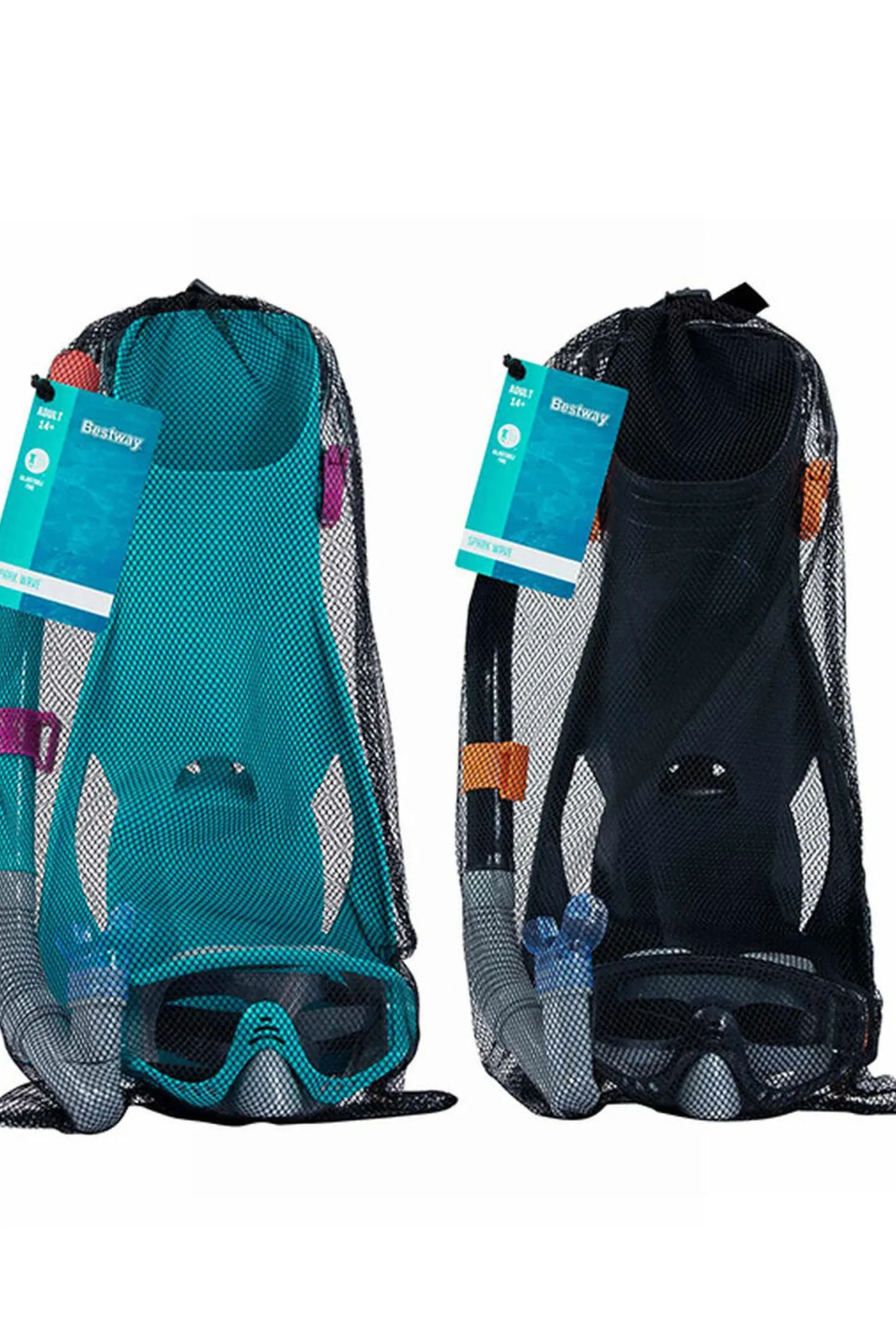 Gafas De Buceo Con Tubo Y Aletas Bestway 41-46 Adulto (1 Unidad)