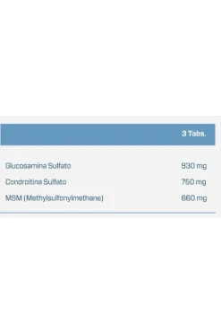 Glucosamina Condroitina Y Msm - 90 Tabletas Quamtrax