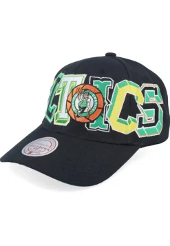 Gorra Mitchell & Ness Negra Celtics Hyper Type Pro Snapback
