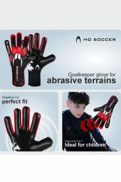 Guante De Portero Ho Soccer Infantil Robust Rojo