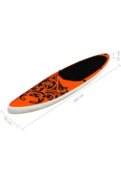 Juego De Tabla Paddle Surf Hinchable Vidaxl 366x76x15 CM