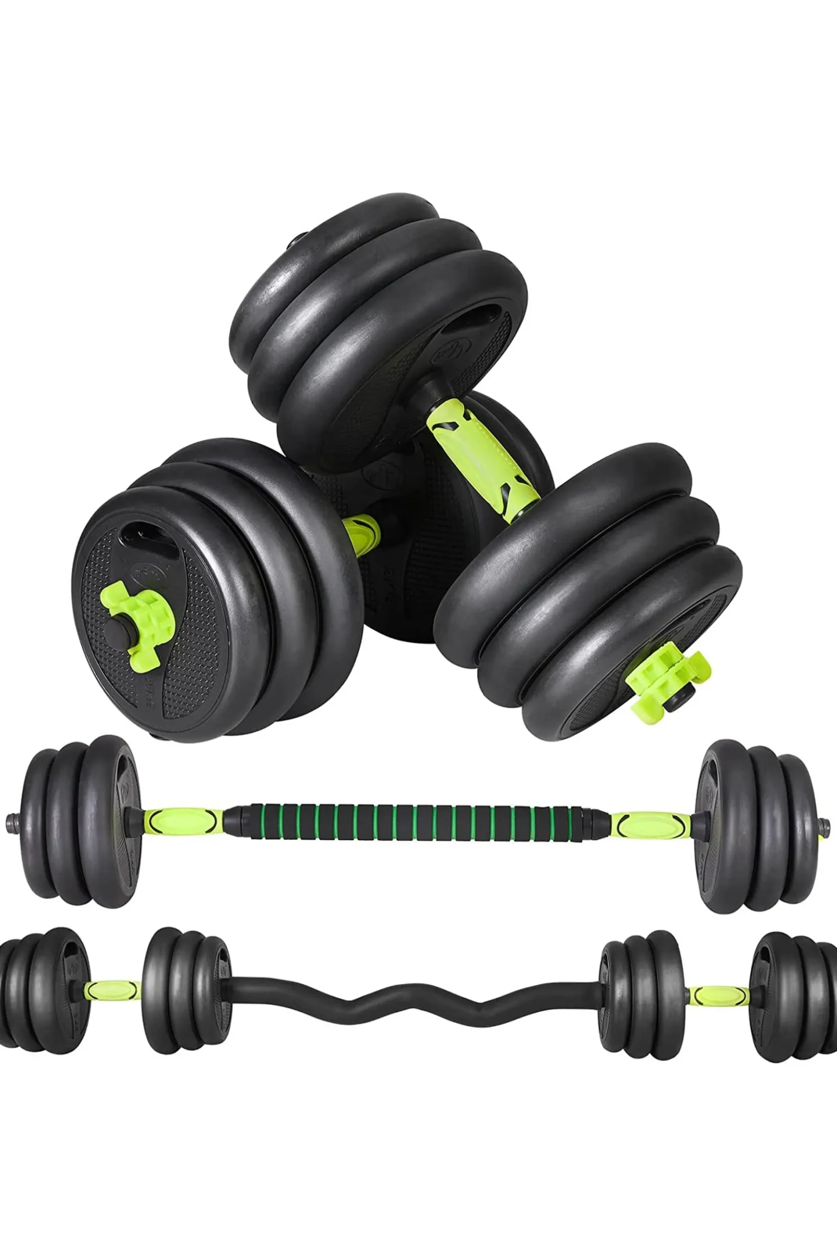 Juego Kit 10 Kg De Mancuernas Ozio 4 En 1 Multifit