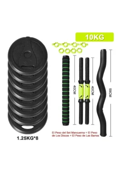 4 Mancuernas 10kg Fitness Tech