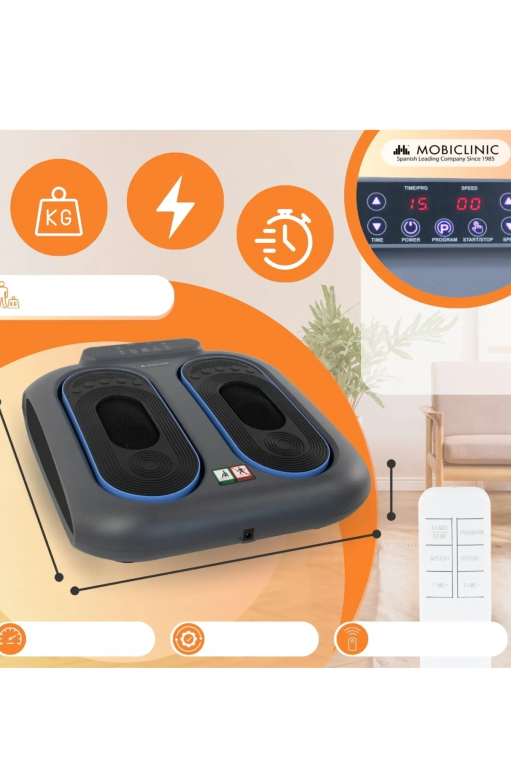 Masajeador Pies Y Piernas Con Vibración Mobiclinic Vibfit