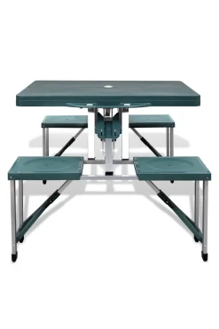 Mesa Camping Vidaxl Verde Claro