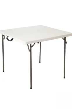 Mesa Cuadrada Plegable Blanco Lifetime 86x86x74 CM