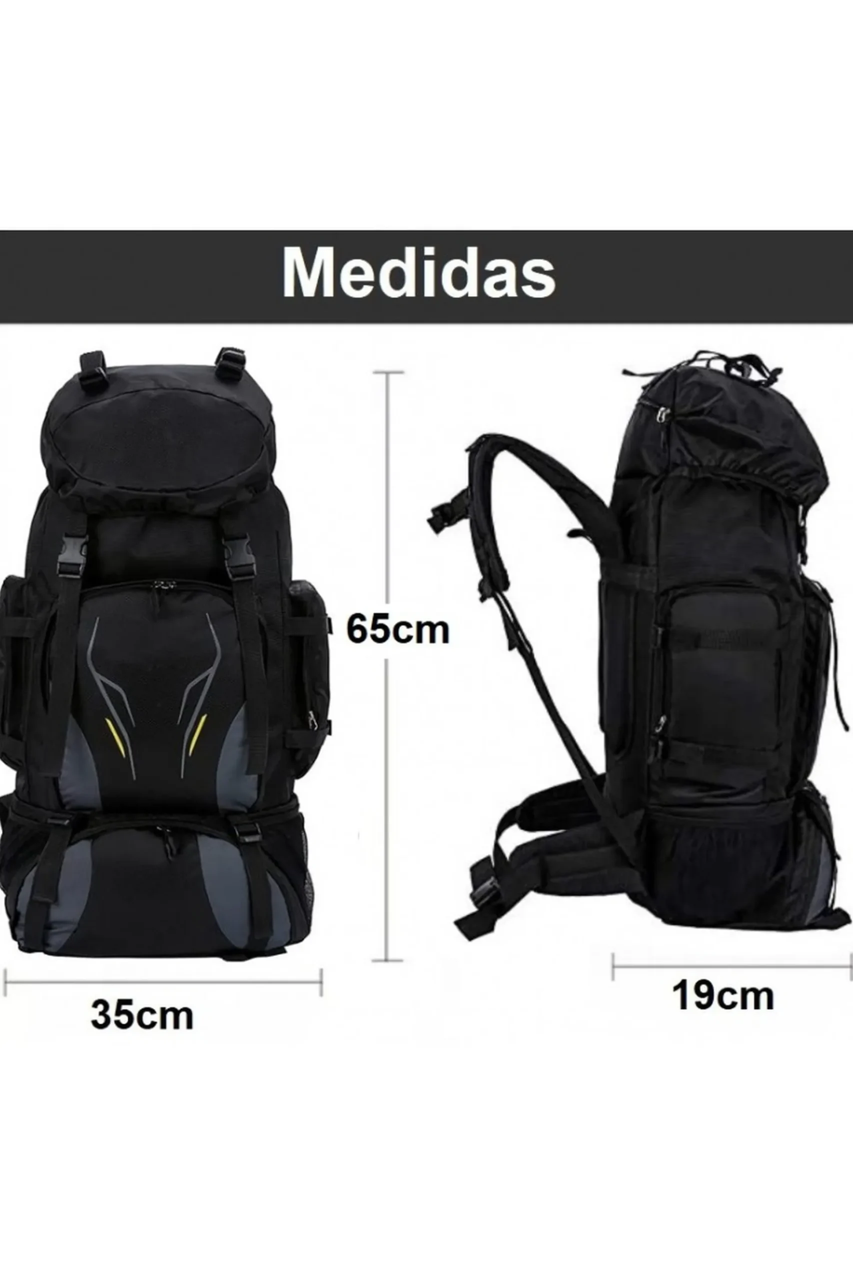 Mochila De Senderismo 70l Camping Macuto Ded