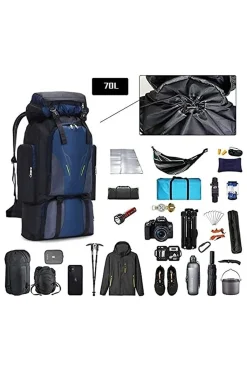 Mochila De Senderismo 70l Impermeable Ded