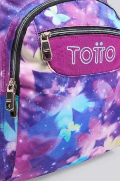Mochila Escolar Totto Acuareles Glitter