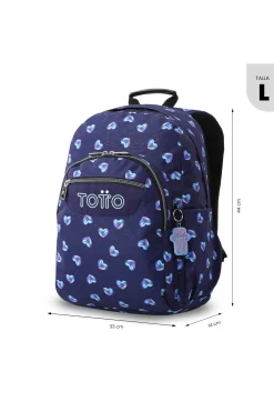 Mochila Escolar Totto Acuareles Glitter