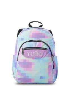 Mochila Escolar Totto Acuareles Glitter