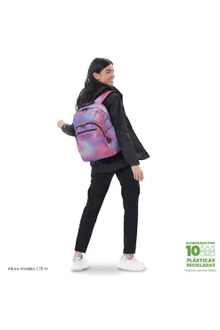 Mochila Escolar Totto Acuareles Glitter