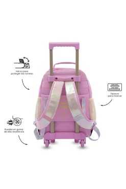 Mochila Infantil Ruedas Totto Unicorn Kisses M
