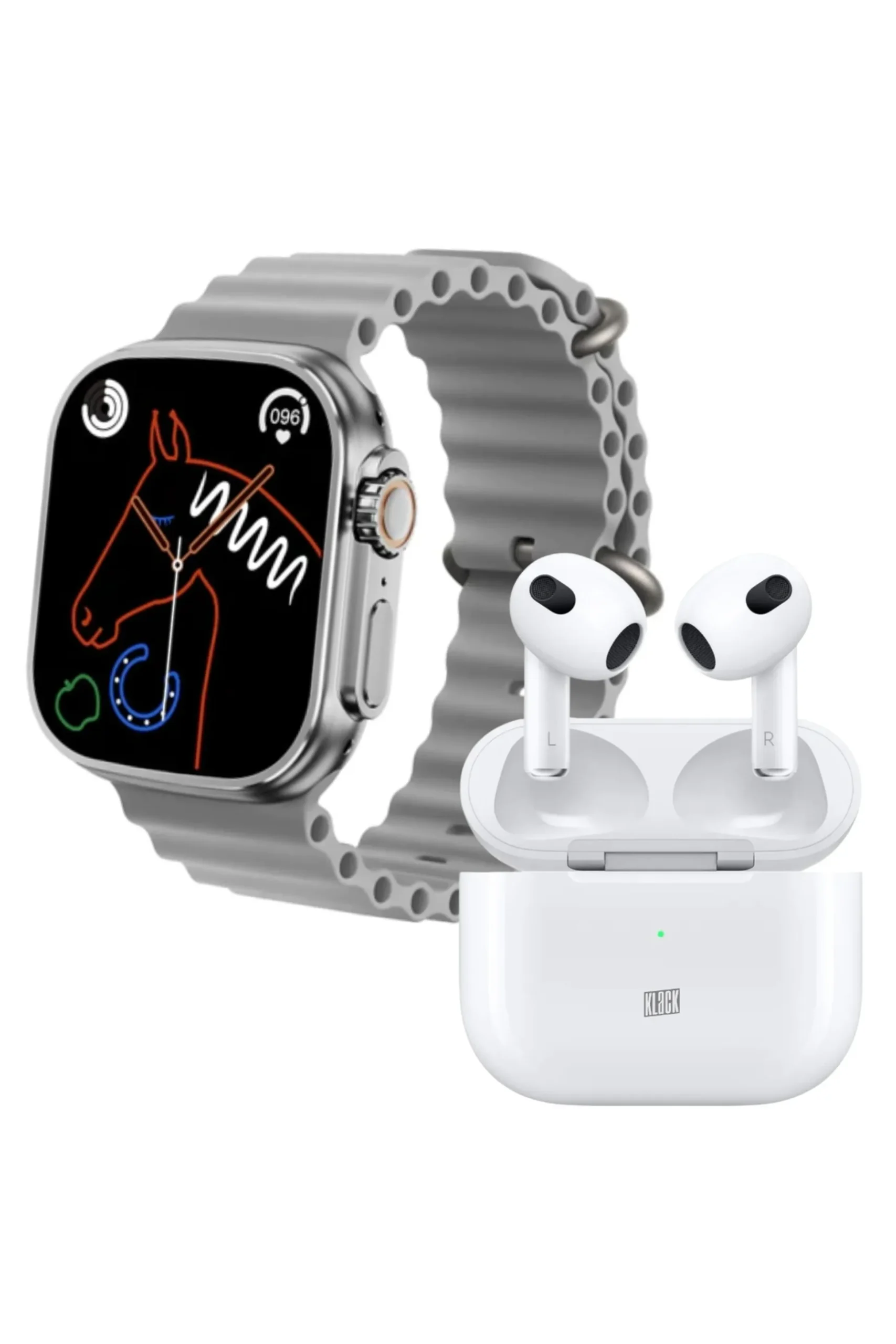 Pack Deportivo Klack Smartwatch S8ultra Y Auriculares Bluetooth Pro 6s