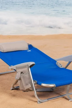 Pack 2 Sillas Playa Plegables Y Multiposición Asiento Bajo Aktive
