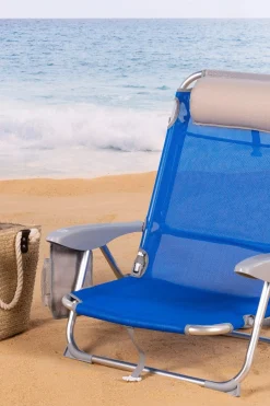 Pack 2 Sillas Playa Plegables Y Multiposición Asiento Bajo Aktive