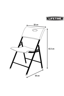 Pack 4 Sillas Plegables Blancas Lifetime