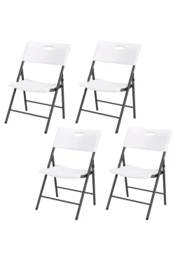 Pack 4 Sillas Plegables Blancas Lifetime