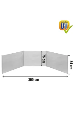 Paravientos Playa Plegable 300x75 CM De Aluminio Aktive Beach