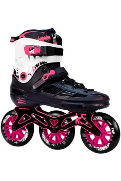 Patines En Línea Krf Frs Angel 3 Ruedas De 110 Rosa