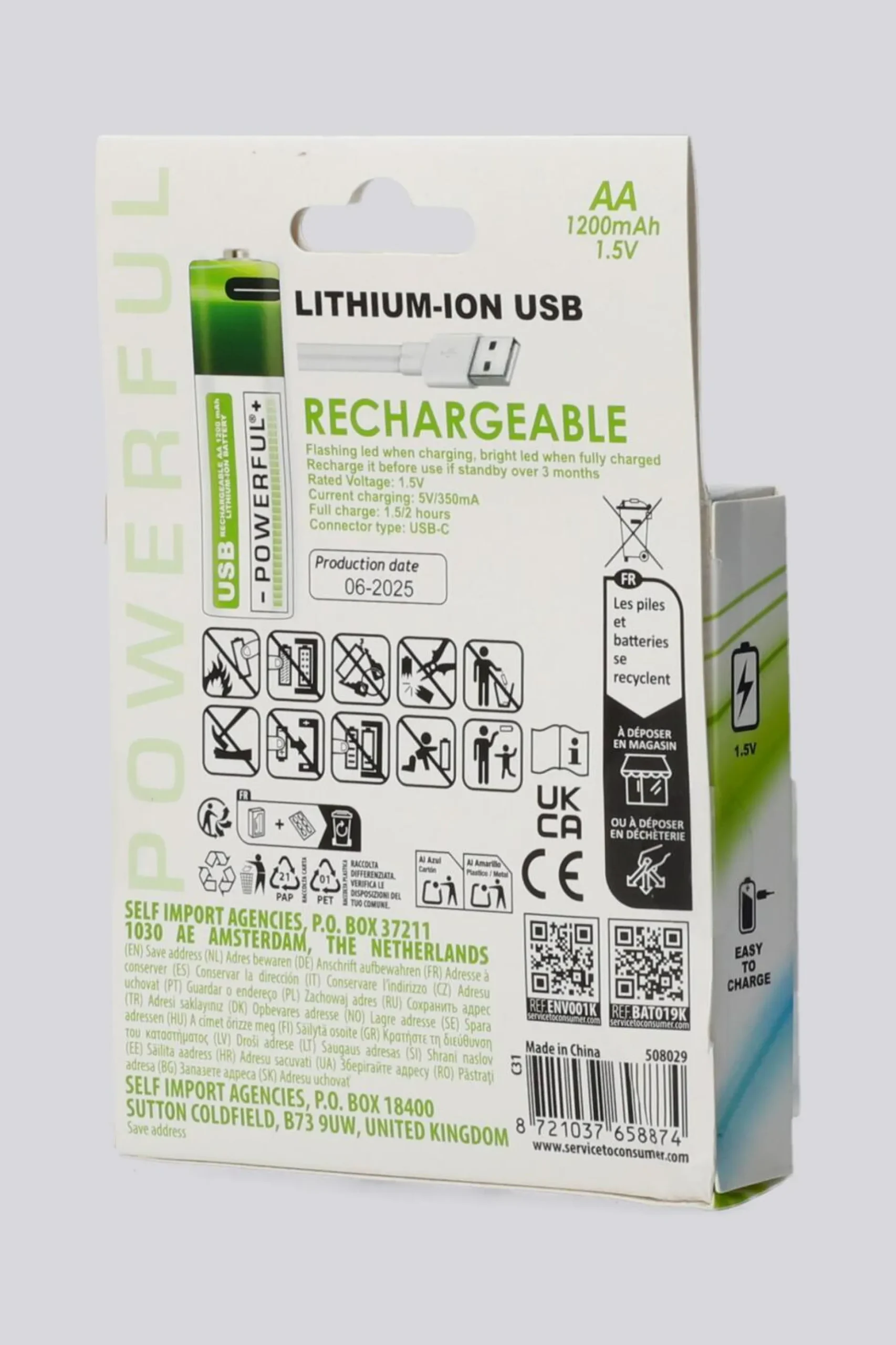 Pilas Recargables Usb Koopman