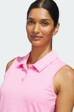 Polo De Jacquard Sin Mangas Ultimate365 adidas