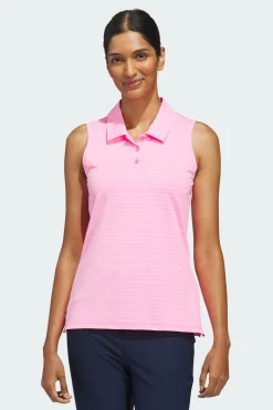 Polo De Jacquard Sin Mangas Ultimate365 adidas