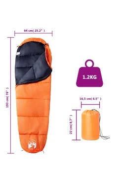 Saco De Dormir De Tipo Momia Vidaxl 193 X 64 CM