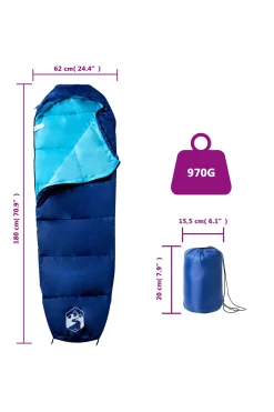 Saco De Dormir De Tipo Momia Vidaxl 180 X 62 CM